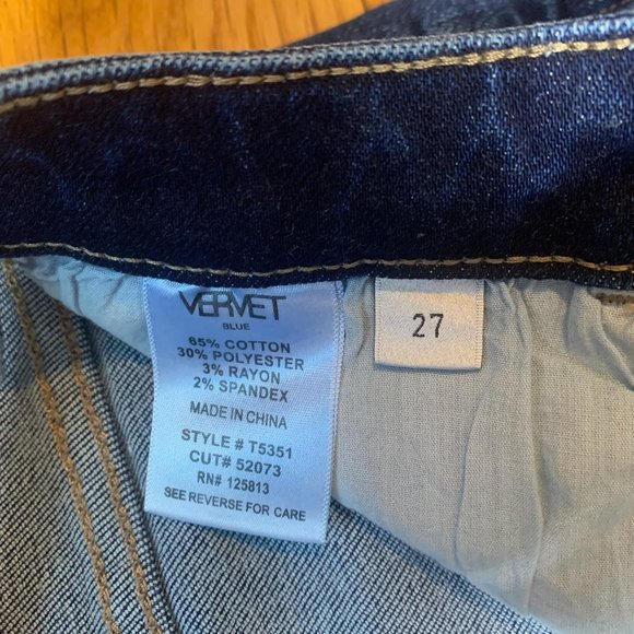 VERVET Little Sunshine High Rise Mini Flare, size 27, never worn - Picture 5 of 14